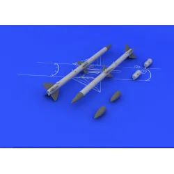 Eduard 648084 1/48 AIM-120A/B AMRAAM (2pcs) Brassin for Aircraft