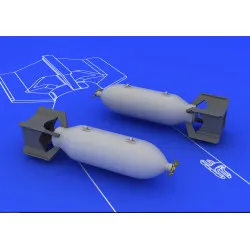 Eduard 648086 1/48 US 250lb bombs (2 pcs) Brassin for Aircraft