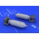 Eduard 648086 1/48 US 250lb bombs (2 pcs) Brassin for Aircraft