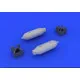 Eduard 648086 1/48 US 250lb bombs (2 pcs) Brassin for Aircraft