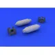 Eduard 648086 1/48 US 250lb bombs (2 pcs) Brassin for Aircraft