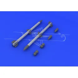Eduard 648087 1/48 AIM-120C AMRAAM (2pcs) Brassin for Aircraft