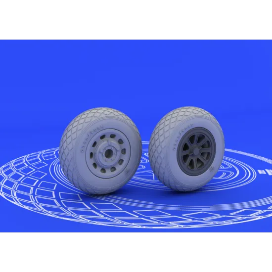 Eduard 648092 1/48 P-51 wheels Brassin for Aircraft