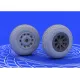 Eduard 648092 1/48 P-51 wheels Brassin for Aircraft