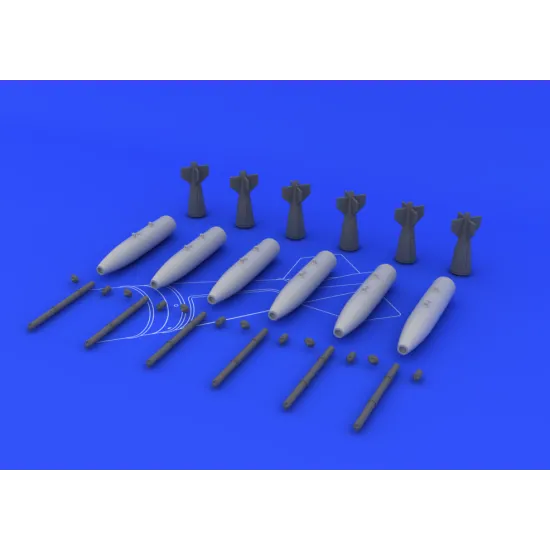 Eduard 648093 1/48 Mk.82 bombs Brassin for Aircraft
