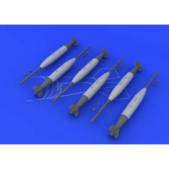 Eduard 648093 1/48 Mk.82 bombs Brassin for Aircraft