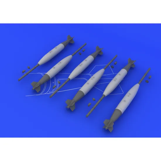 Eduard 648093 1/48 Mk.82 bombs Brassin for Aircraft