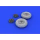 Eduard 648098 1/48 Spitfire wheels - 5 spoke Brassin for Aircraft