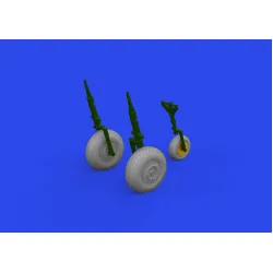 Eduard 6481011 1/48 B-26B wheels Brassin for Aircraft