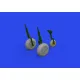 Eduard 6481011 1/48 B-26B wheels Brassin for Aircraft