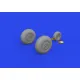 Eduard 6481011 1/48 B-26B wheels Brassin for Aircraft