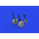 Eduard 6481011 1/48 B-26B wheels Brassin for Aircraft
