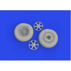 Eduard 6481016 1/48 FM-1 wheels Brassin for Aircraft