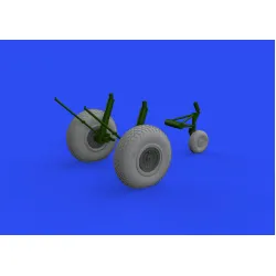 Eduard 6481024 1/48 B-17F wheels cross tread Brassin for Aircraft