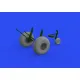 Eduard 6481024 1/48 B-17F wheels cross tread Brassin for Aircraft
