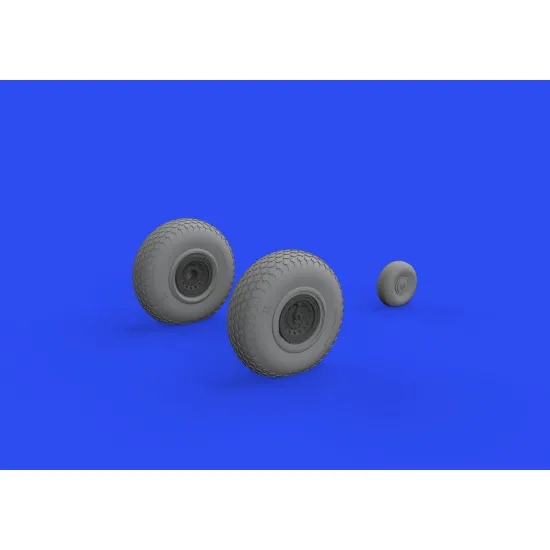 Eduard 6481024 1/48 B-17F wheels cross tread Brassin for Aircraft