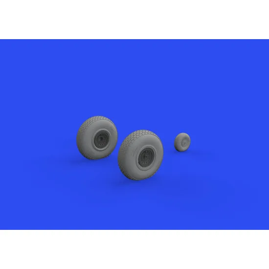Eduard 6481025 1/48 B-17F wheels block tread Brassin for Aircraft