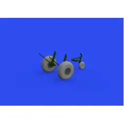 Eduard 6481026 1/48 B-17F wheels oval tread Brassin for Aircraft