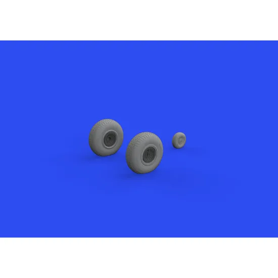 Eduard 6481027 1/48 B-17F wheels rhomboid tread Brassin for Aircraft