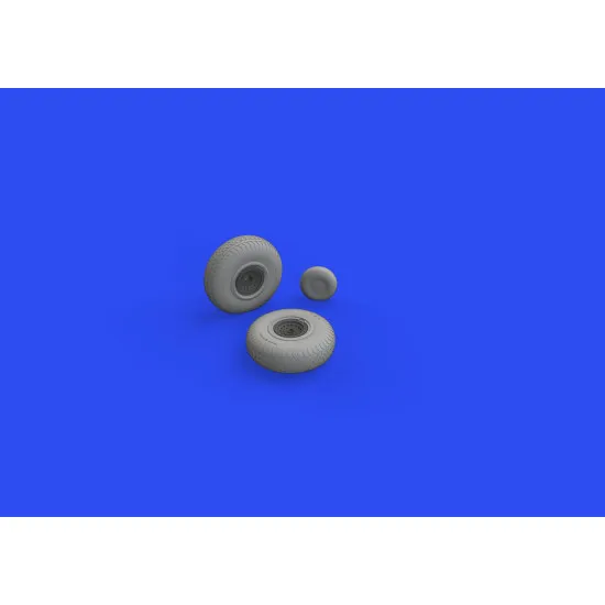 Eduard 6481027 1/48 B-17F wheels rhomboid tread Brassin for Aircraft