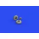 Eduard 6481027 1/48 B-17F wheels rhomboid tread Brassin for Aircraft