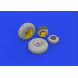 Eduard 6481028 1/48 B-24J wheels Brassin for Aircraft