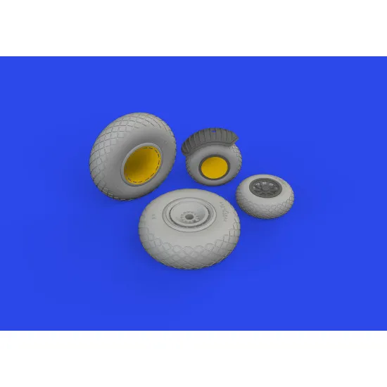 Eduard 6481028 1/48 B-24J wheels Brassin for Aircraft