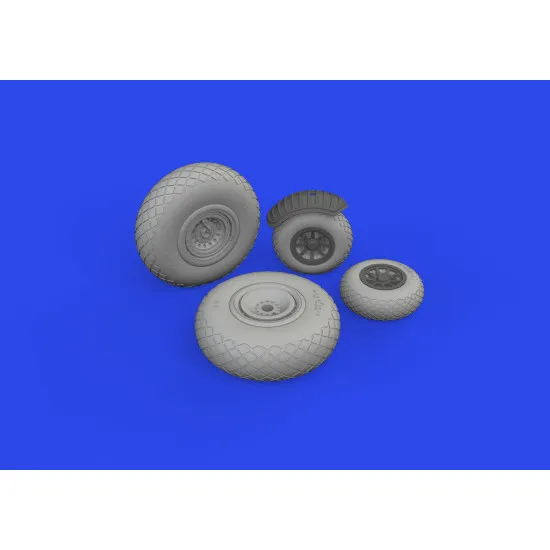 Eduard 6481028 1/48 B-24J wheels Brassin for Aircraft