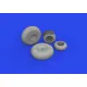 Eduard 6481028 1/48 B-24J wheels Brassin for Aircraft