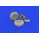 Eduard 6481028 1/48 B-24J wheels Brassin for Aircraft