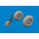 Eduard 6481042 1/48 SM.79 wheels Brassin for Aircraft