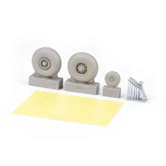 Eduard 6481042 1/48 SM.79 wheels Brassin for Aircraft