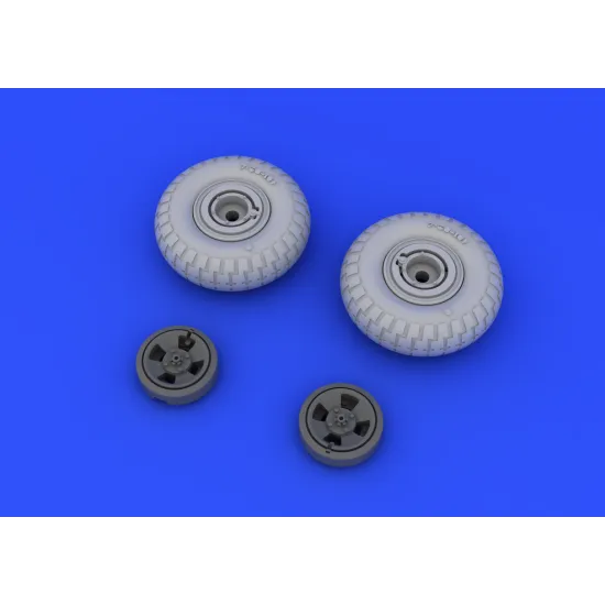 Eduard 648118 1/48 Spitfire wheels - 4 spoke w/pattern Brassin for Aircraft