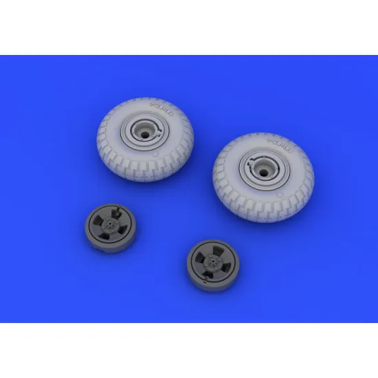 Eduard 648118 1/48 Spitfire wheels - 4 spoke w/pattern Brassin for Aircraft