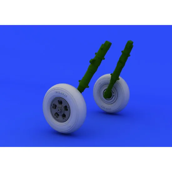 Eduard 648119 1/48 Spitfire wheels - 5 spoke, smooth tire Brassin for Aircraft