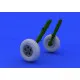 Eduard 648119 1/48 Spitfire wheels - 5 spoke, smooth tire Brassin for Aircraft
