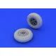 Eduard 648119 1/48 Spitfire wheels - 5 spoke, smooth tire Brassin for Aircraft