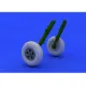 Eduard 648119 1/48 Spitfire wheels - 5 spoke, smooth tire Brassin for Aircraft