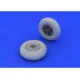Eduard 648119 1/48 Spitfire wheels - 5 spoke, smooth tire Brassin for Aircraft