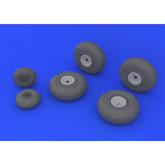 Eduard 648132 1/48 B-29 wheels Brassin for Aircraft