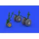 Eduard 648132 1/48 B-29 wheels Brassin for Aircraft