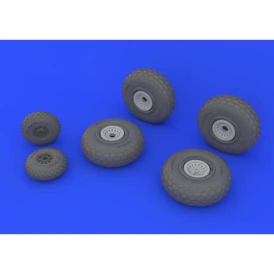 Eduard 648132 1/48 B-29 wheels Brassin for Aircraft