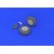 Eduard 648134 1/48 Ju 88 wheels late Brassin for Aircraft