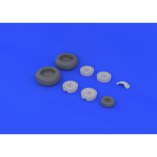 Eduard 648134 1/48 Ju 88 wheels late Brassin for Aircraft