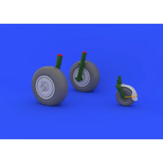 Eduard 648134 1/48 Ju 88 wheels late Brassin for Aircraft