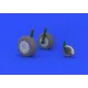 Eduard 648134 1/48 Ju 88 wheels late Brassin for Aircraft