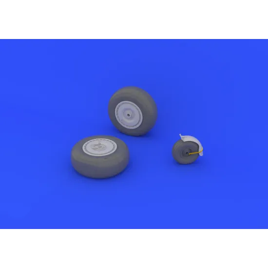 Eduard 648134 1/48 Ju 88 wheels late Brassin for Aircraft