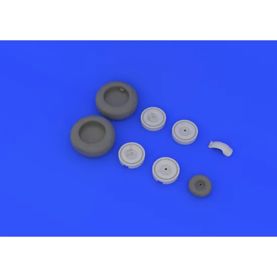 Eduard 648134 1/48 Ju 88 wheels late Brassin for Aircraft