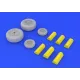 Eduard 648142 1/48 F-4C wheels Brassin for Aircraft