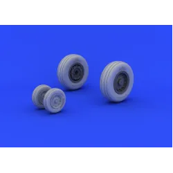 Eduard 648193 1/48 A-6 wheels Brassin for Aircraft